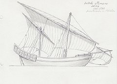 081 battello ottomano saika - 1700-1800 presente anche in Adriatico